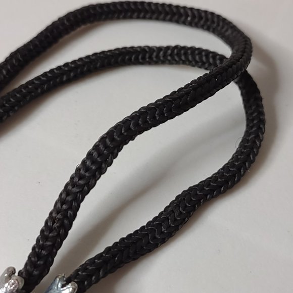 Black And Silver Tone Horse Head Bolo Tie - Picture 7 of 11